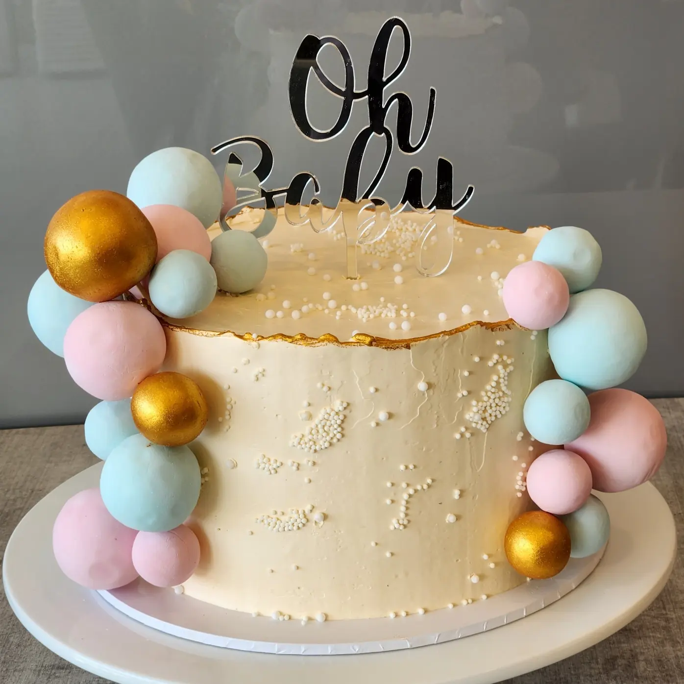 Gender Reveal Cake